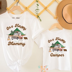 One Happy Camper Matching Family PNG, Camping 1st Birthday png, One Happy Camper Family png, Camp Mommy and Me One Happy Camper png