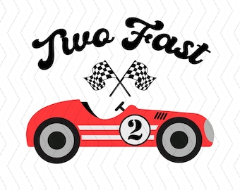 Twee snelle verjaardag png, race auto verjaardag png svg, 2e verjaardag png, tweede verjaardag svg, Racing verjaardagsfeestje, race auto png, digitaal