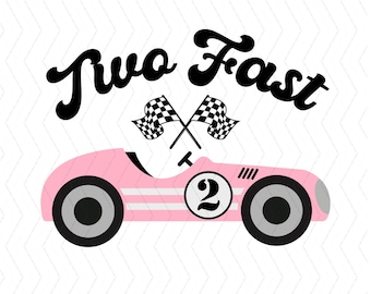Pink Car Two Fast Birthday PNG, Pink Race Car Birthday png, 2nd Birthday png, Two fast Birthday girl Pink race car png Two Fast Pink Car png