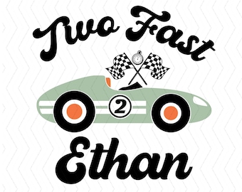 Twee snelle verjaardag png, raceauto verjaardag png svg, 2e verjaardag tee png, tweede verjaardag svg, Racing verjaardagsfeestje, race auto png, digitaal