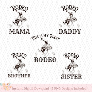 Meu primeiro aniversário de rodeio PNG, aniversário de cowboy png, primeiro aniversário de rodeio png, aniversário ocidental, família combinando de rodeio, primeiro aniversário de rodeio png