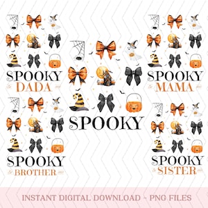Spöklik familj png, Halloween Spook familjekompis png, läskig pappa png, läskig mamma png, läskig syster png