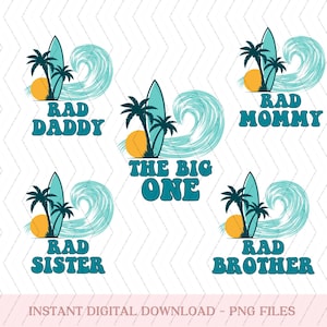 Der Große Geburtstag 1st Birthday png Dateien Surfer Thema Erster Geburtstag png The Big One Clipart Ocean Wave Familie Passende Surfer png