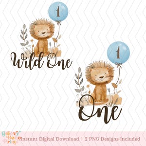 Wild One 1st Birthday Safari Jungle Animals Kids Design T-shirt transfer design PNG, Digital Download, Wild one png file for shirt Birthday