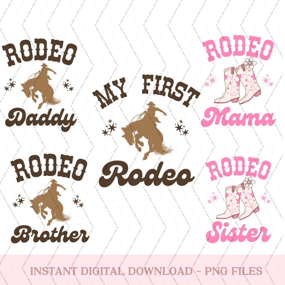 My First Rodeo Birthday PNG, Cowboy Birthday png, Rodeo First Birthday Png, Western Birthday, Rodeo Matching Family, Rodeo1st Birthday PNG