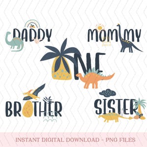 Family Dinosaur Matching Birthday png, One-A-Saurus Birthday png, Dinosaur 1st Birthday png, One a Saurus png Dino Family bundleFamily png