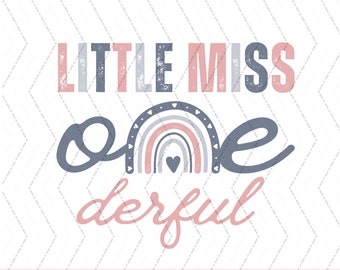 Little Miss ONEderful 1st Birthday png, Little Miss One-derful Daisy Birthday Party png, Matching Mommy and Me Family Png
