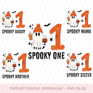 spooky one family bundle png instant download, Halloween family png bundle, spooky one birthday png, spooky clipart spooky mama spooky daddy
