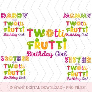 Twotti Frutti birthday png, fruit birthday, girl 2nd birthday, second birthday, Two-tti frutti shirt, trotting fruitti theme, fruit png
