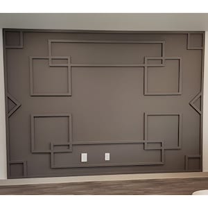 Wall Paneling Kit, Wall accent molding Decorative Wall Paneling, Stylish Wall Panel Decor,  Ready-to-Assemble