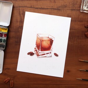 pecan apple pie bourbon. art print