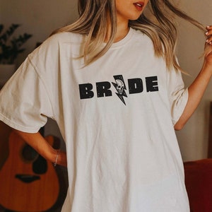 Bride or die Bachelorette party Shirt Rock and Roll Bride Alternative Bachelorette Edgy Wedding Tee Gothic Matching Bridesmaid Outfit