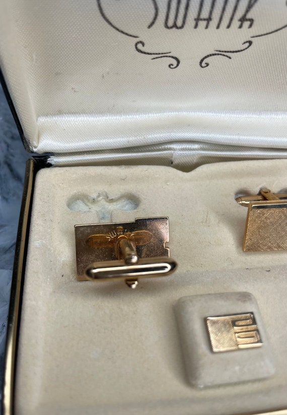 Vintage Swank Cufflinks and Tietack With Original Box. - Etsy