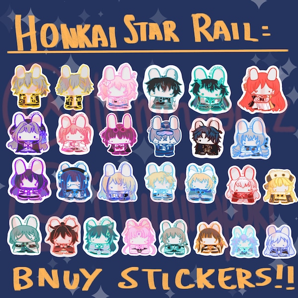 HONKAI STAR RAIL bunny stickers!!