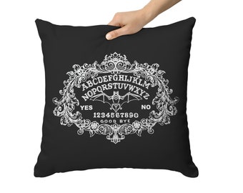 18x18 Esoterica Pagan & Witch Spirit Board Seeing Eye Weirdo Planchette Throw Pillow Multicolor 18x18 Esoterica Pagan & Witch Spirit Board Seeing Eye Weirdo Planchette Throw Pillow Multicolor