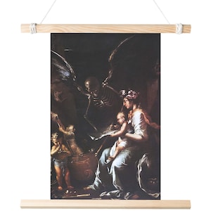 Human Frailty von Salvator Rosa Matte Poster | Feine Klassische Kunst Tod Trauer Pestilenz Pest Dunkel Gothic Memento Mori 11x17 18x24 24x36