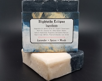 Nightside Eclipse | Soap for Metalheads Face and Body Unisex Lavender Eucalyptus Sage All Natural Vegan Seasonal Organic Summer Emperor