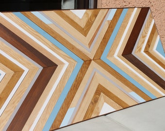 Wood Art | 120 x 60 cm | Holzkunst | handgemacht | Boho Deko | Wandkunst | 3D | einzigartig