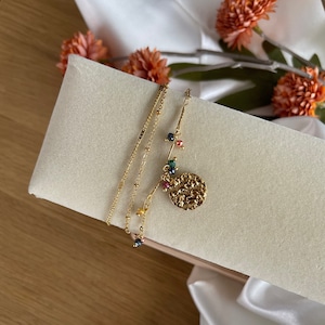 NOELA BRACELET - Gold stainless steel multi-row bracelet women jewelry gift idea