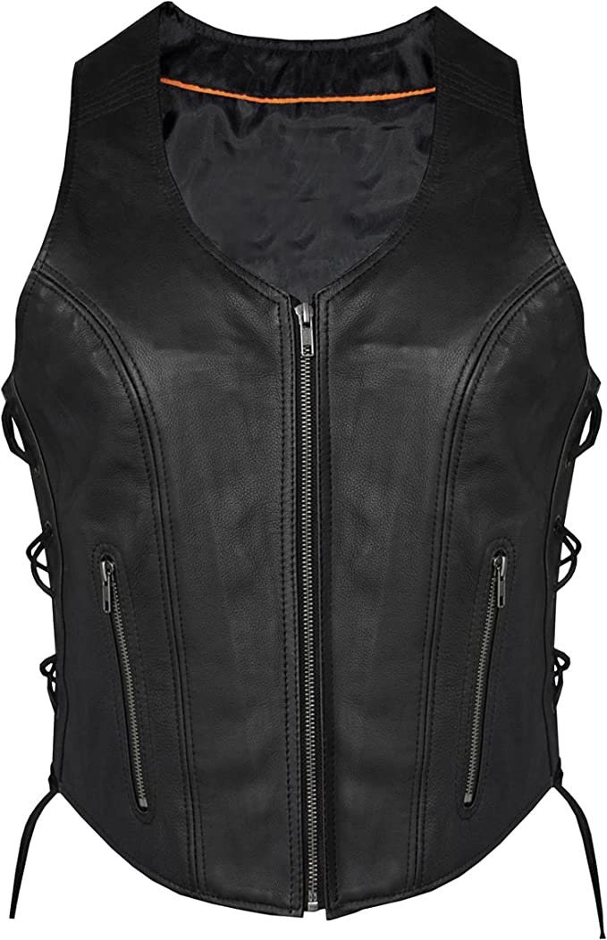 Womens Leather Vest 