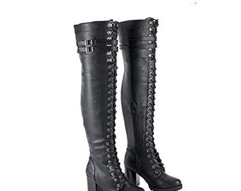 CROTCH BOOTS Stiletto Thigh High Outer Leg 4 Heel - Etsy