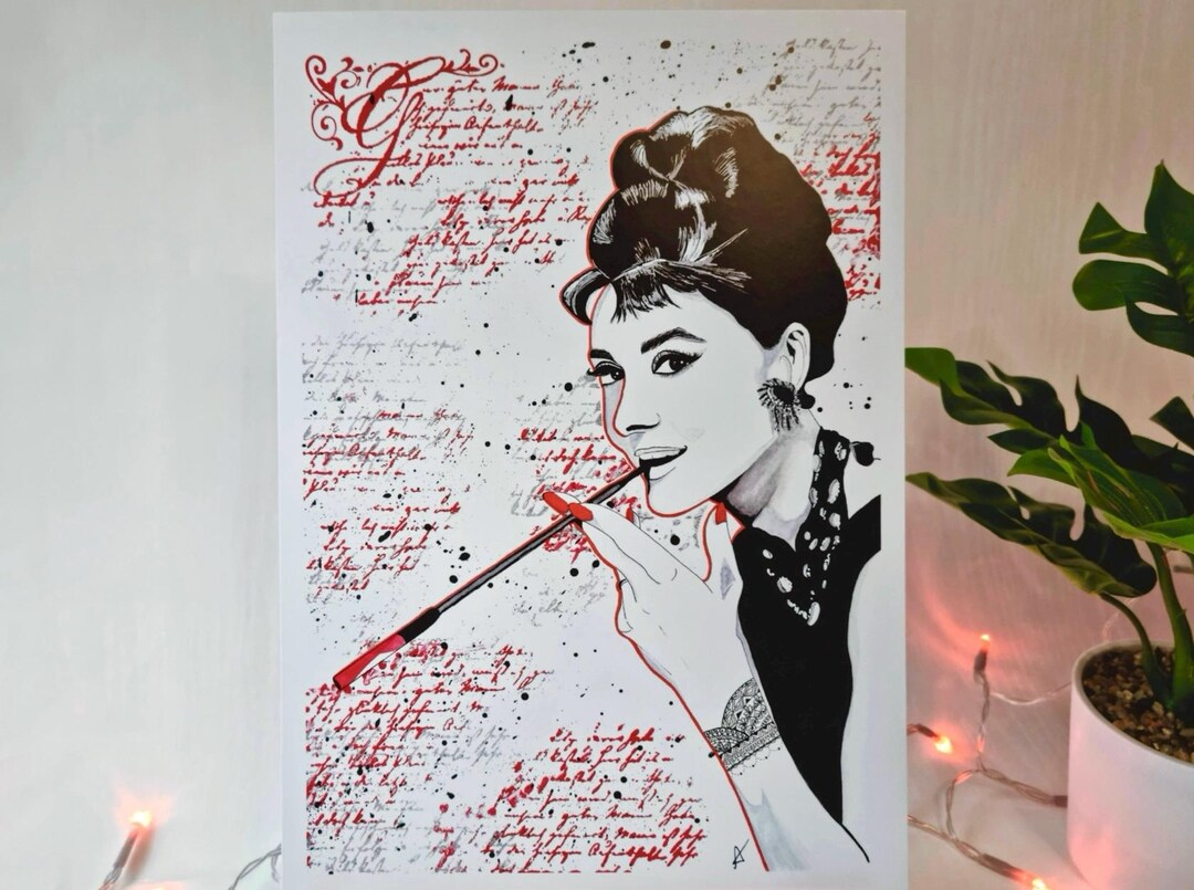 Audrey Hepburn A4 Print - Interior Design - Etsy