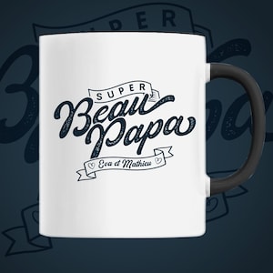 Personalized ceramic mug for stepfather, gift for stepfather, personalized stepchildren's names, great stepfather birthday gift