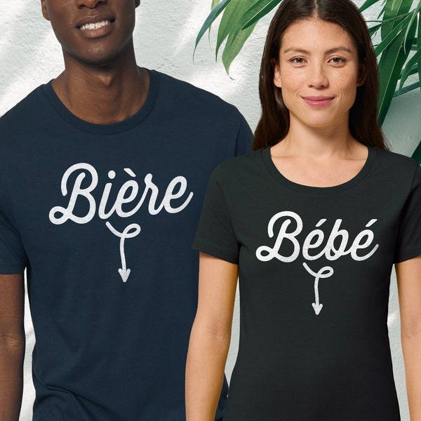 T shirt futur papa couple futurs parents tshirt drôle Annonce grossesse papa Future maman cadeau pour jeune maman annonce bébé couple