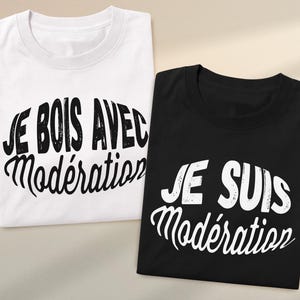 Zabawna koszulka z aperitifem, piję z umiarem, jestem umiarem, koszulka wieczorowa dla par, koszulka dla przyjaciół, koszulka wieczorowa. Prezent do zaoferowania.