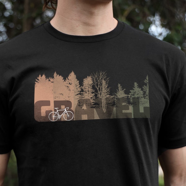 Unisex-Gravel-Bike-Premium-T-Shirt, Fahrrad-Geschenk-T-Shirt für Gravel-Enthusiasten zum Angebot für Fahrradfans, Radsportfans