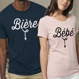 Gift t-shirt for young mom funny pregnancy announcement Future mom organic t-shirt future parents, Pregnancy announcement dad baby announcement