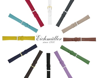 Watch strap seamless calfskin without seam in 10/12/14/16/18/20 mm Eichmüller