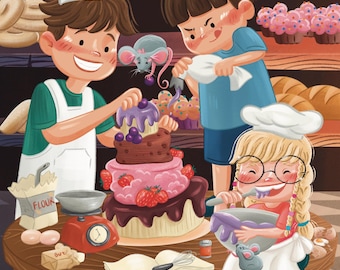 Illustrator for Hire, Artist for Hire, Personalized children’s book illustration, Children&#39;s Book Illustrator, Digital art commission