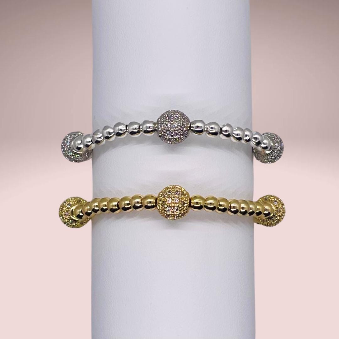 Kids 3mm Gold Ball Bracelet