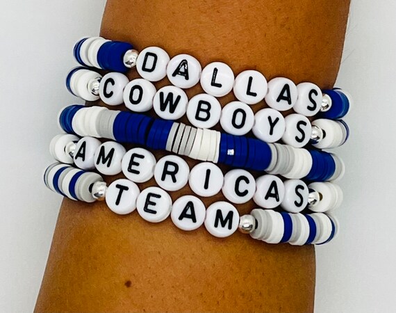 Dallas cowboys beaded bracelet deals
