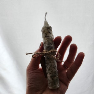 Ritual Spell candle / Herbal intention candle