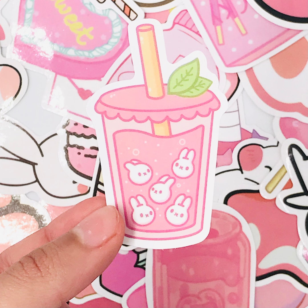 Stickers Grab Bag Pink Mystery Sticker Grab Bag Kawaii Cute Etsy