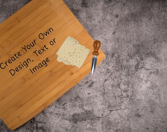 Personalized Bamboo Cutting Board | Custom Engraved Wood Cutting Board | Wedding, Housewarming & Gift Idea