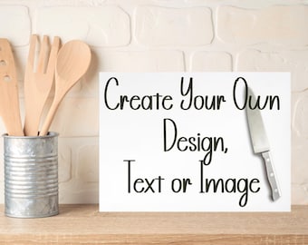 Custom Image Cutting Board | Personalized Tempered Glass Cutting Board |Engraved Kitchen Gift | Wedding, Housewarming, Mother’s Day Gift
