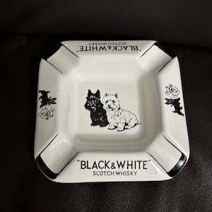 Black n White Scotch Whisky Ashtray