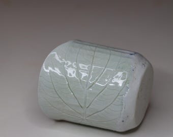 Frankencup, small handmade ceramic porcelain agateware teacup
