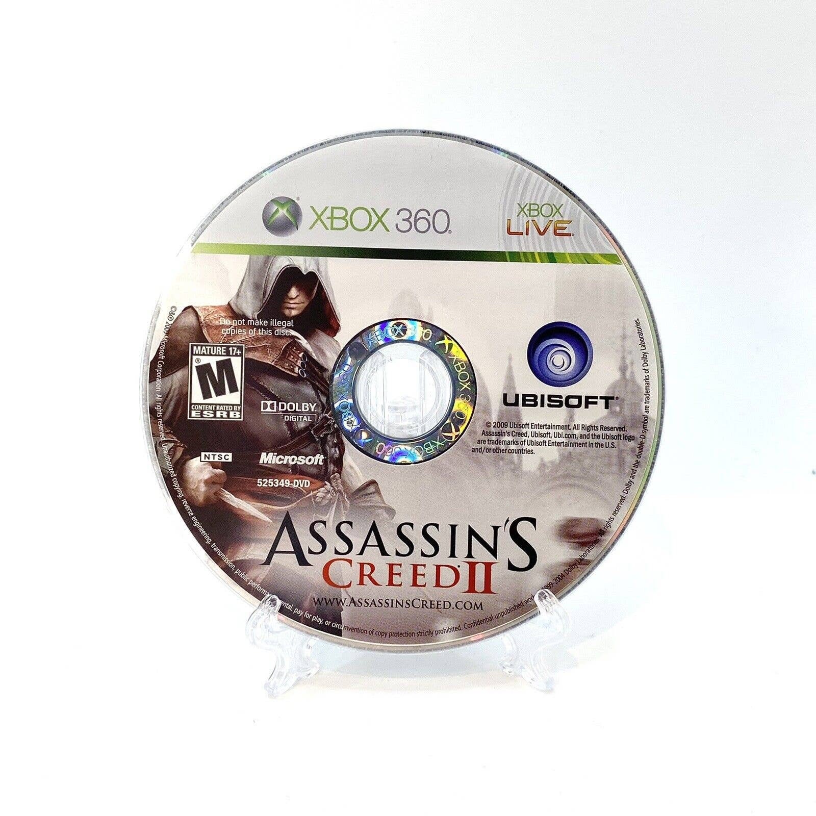 Assassin's Creed II (PC DVD-ROM, 2009, M) VIDEO GAME - CASE & DISC