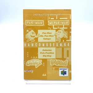 Namco Museum Game Manual N64 Nintendo 64 - Game Manual Only