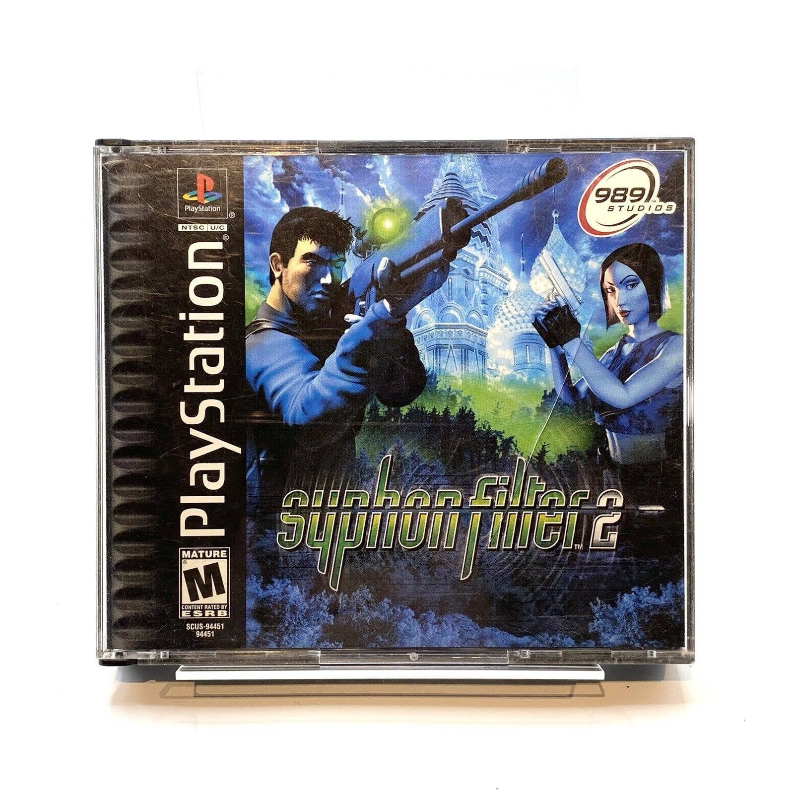 Syphon Filter 2 sony Playstation PS1 2000 No Manual Tested 