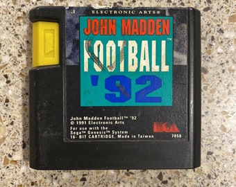 John Madden Football '92 (Sega Genesis, 1991) Cart Only Tested