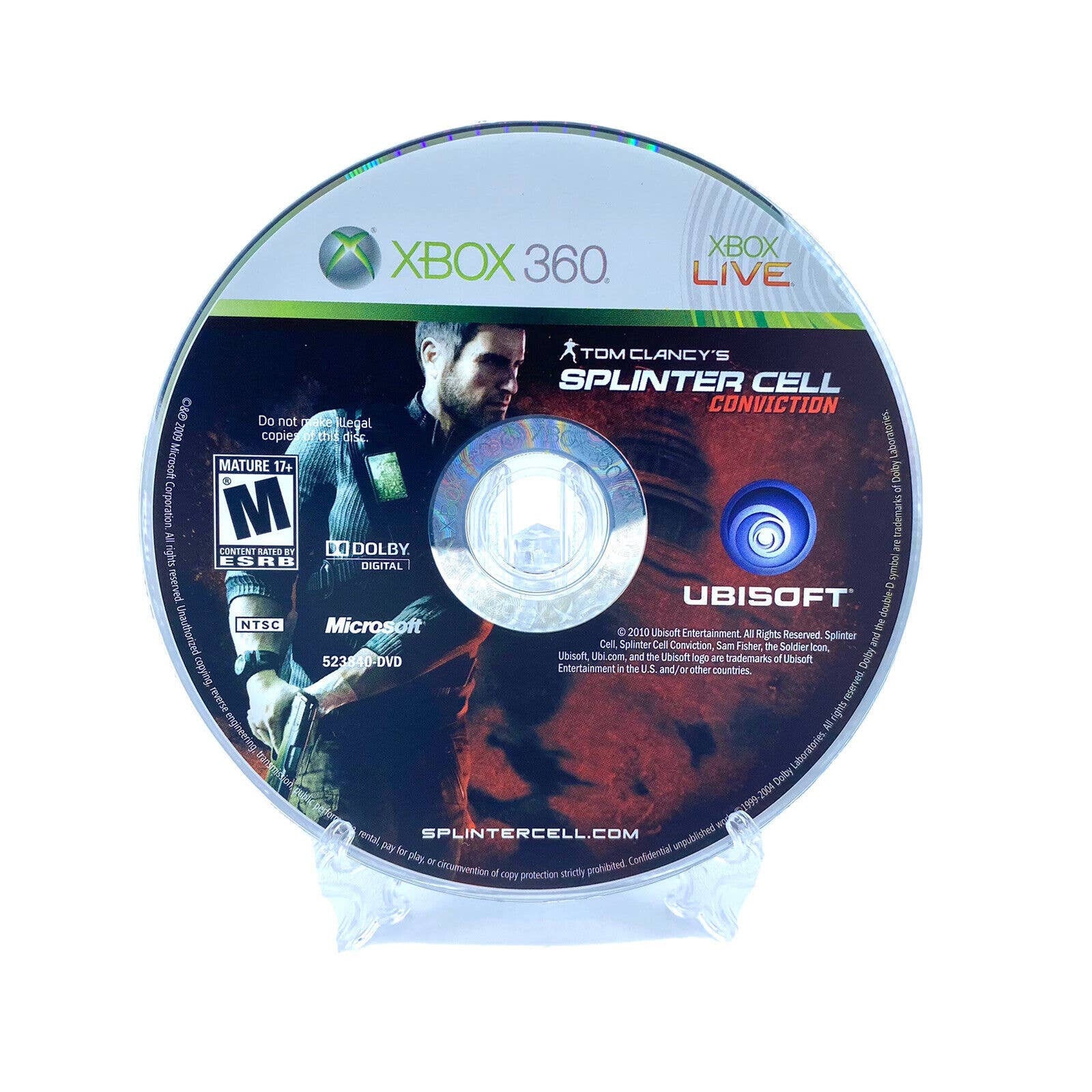 Tom Clancy's Splinter Cell Conviction Video Game for Xbox 360 - CIB - Used