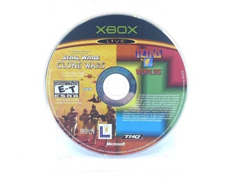 Star Wars: The Clone Wars/Tetris Worlds (Microsoft Xbox, 2003) Disc Only Tested