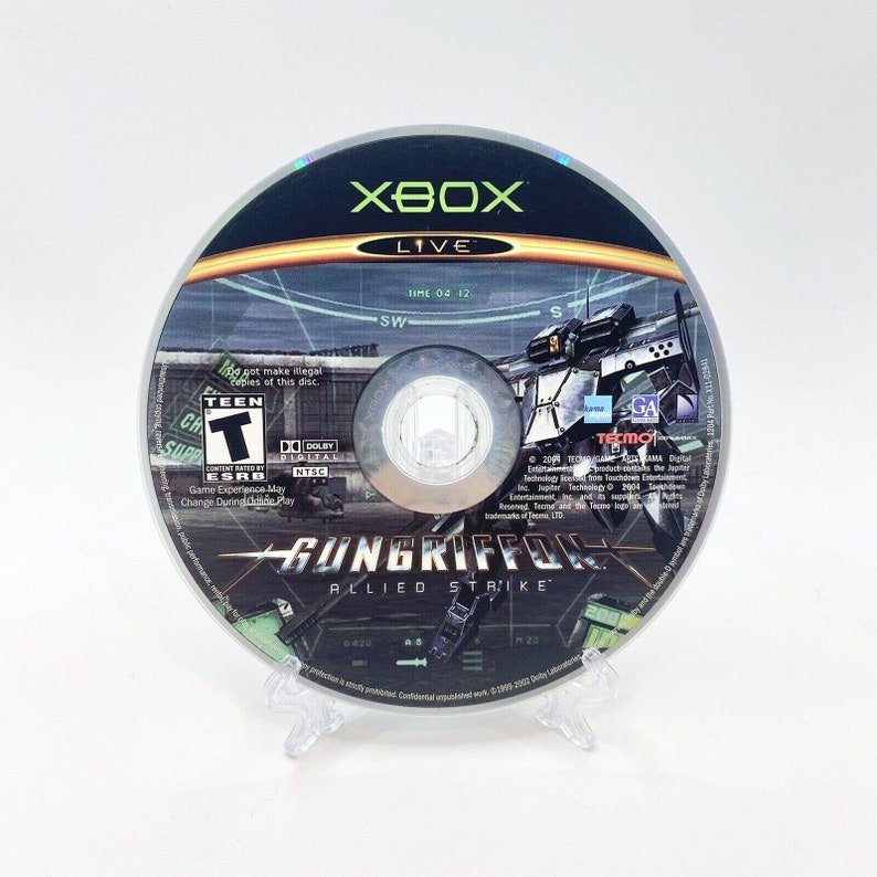 GunGriffon: Allied Strike Microsoft Xbox, 2004 Disc Only Tested image 1