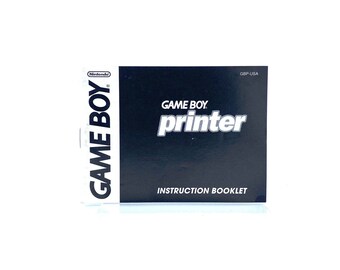 Gameboy Printer Game Boy Nintendo Instruction Manual Only