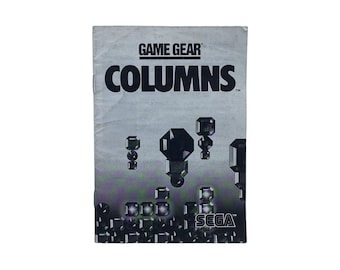 Notice Jeu Columns Pour Sega Game Gear - Originale - Bon état